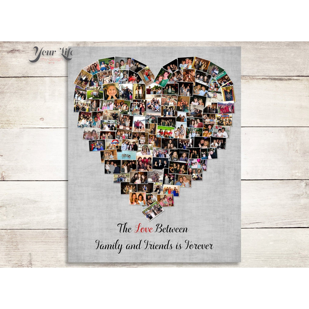 Family Heart Photo Collage