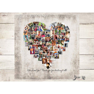 Heart Photo Collage- SQUARE