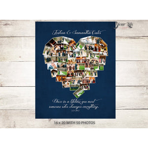 Wedding Day Canvas Photo Collage