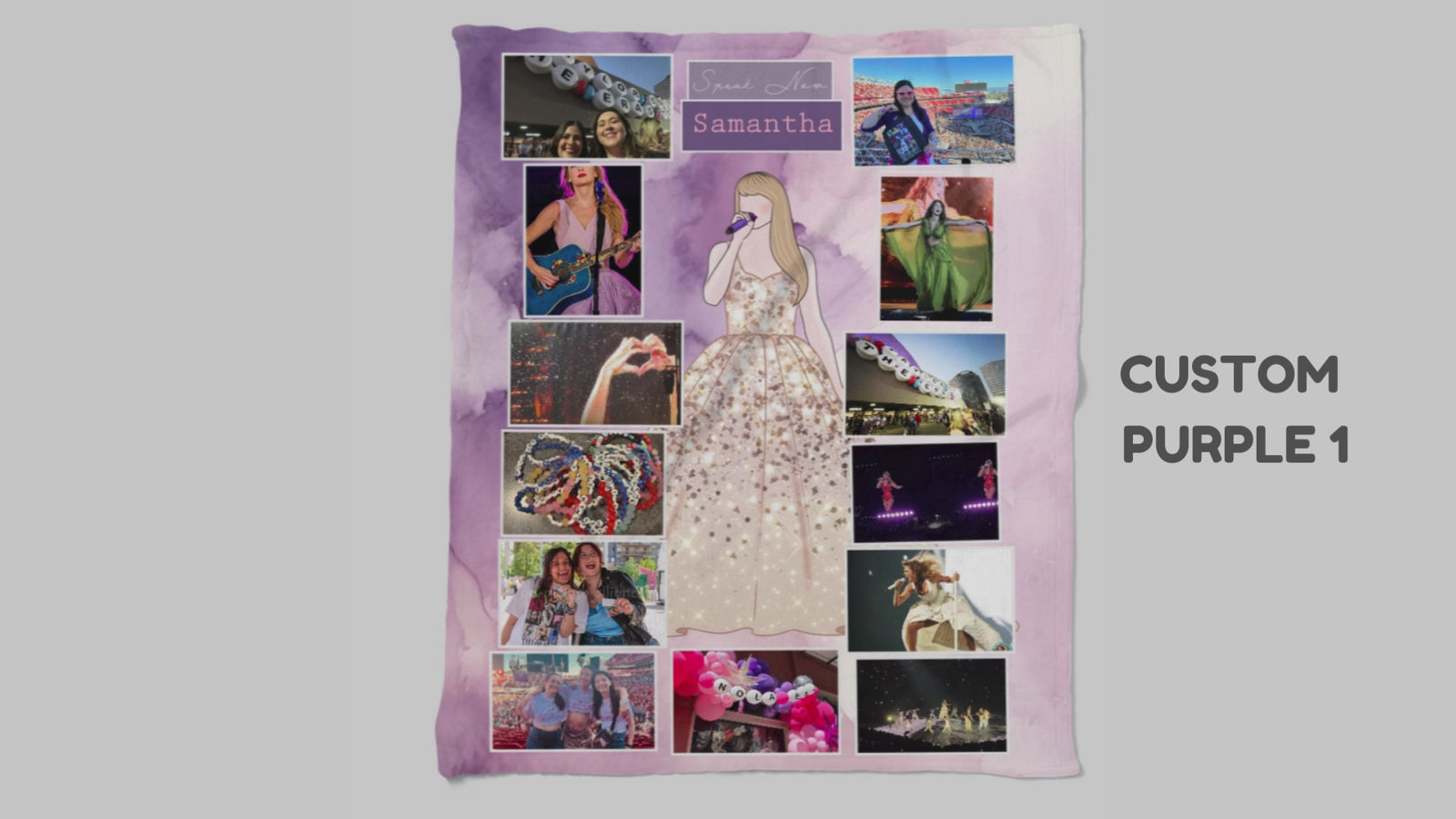 SPEAK NOW Personalized Blanket  | 13 Photos | 50x60 inches