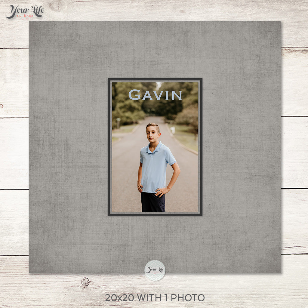 Barmitzvah Photo Collage Sign in Canvas