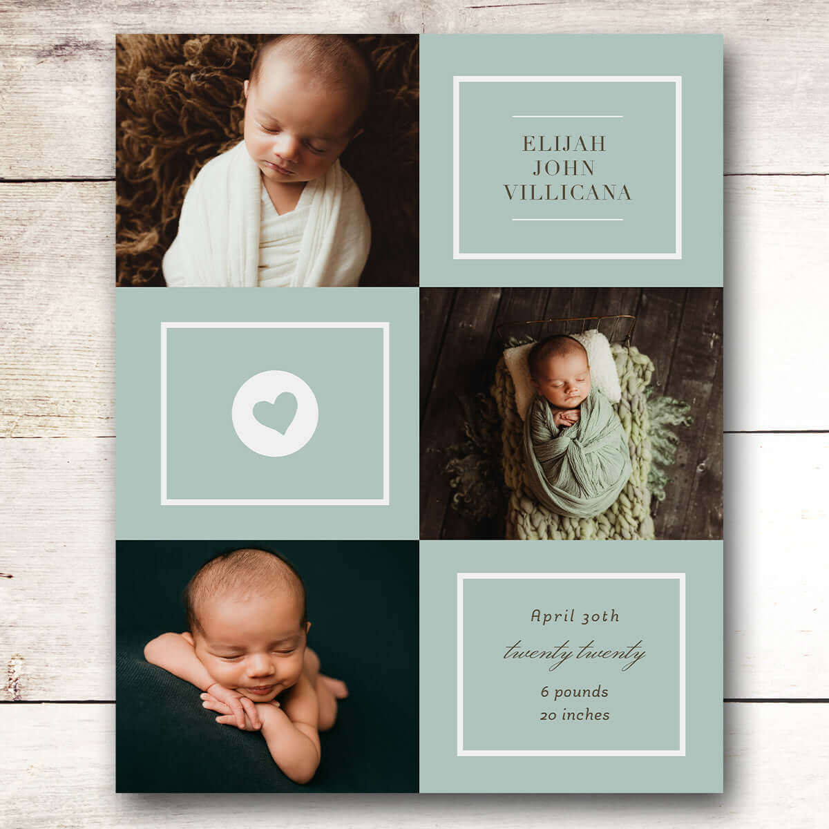 Baby Announcement | Canvas