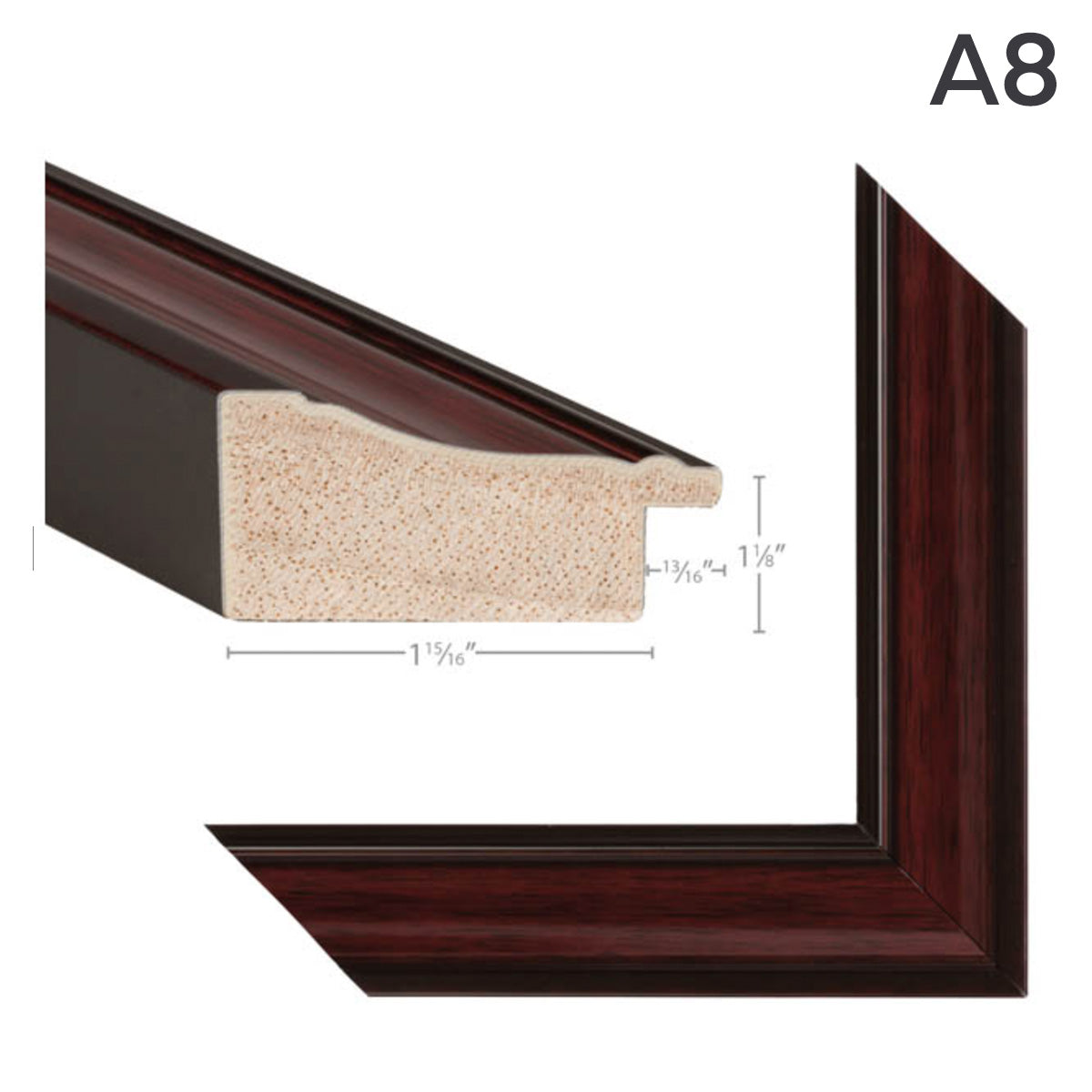 Cherry Mahogany Collage Picture Frame