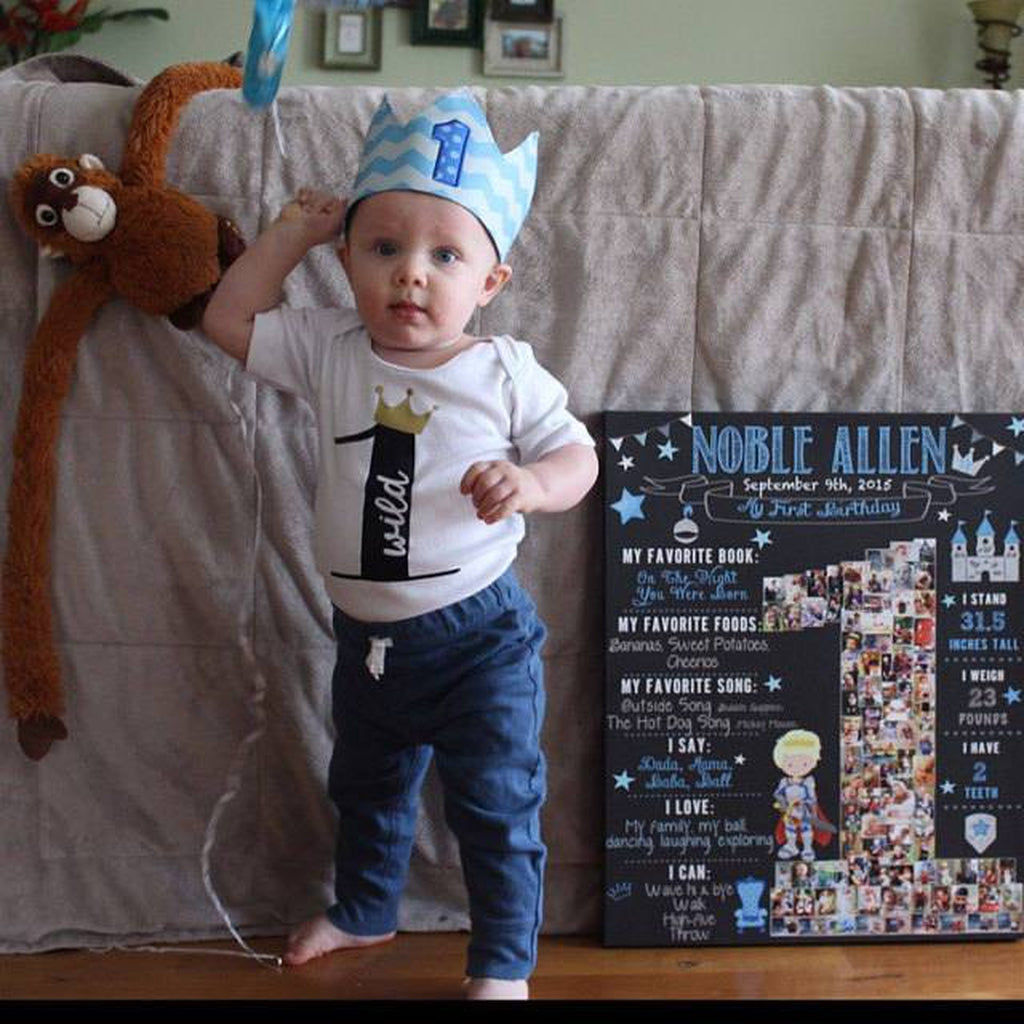 Twins- First Year Milestone Board - Tutus and Bowties - Black, White, Pink