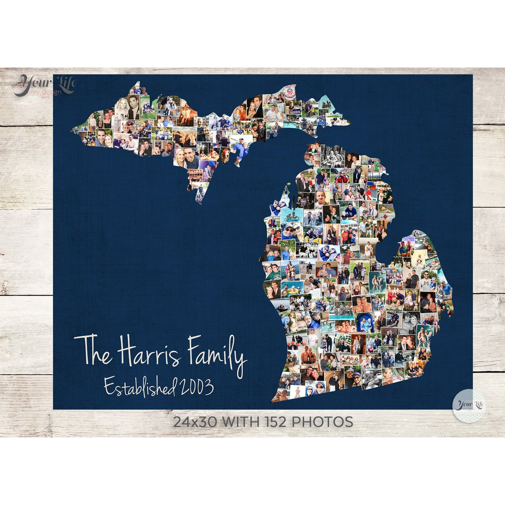 Michigan State Gift Photo Collage