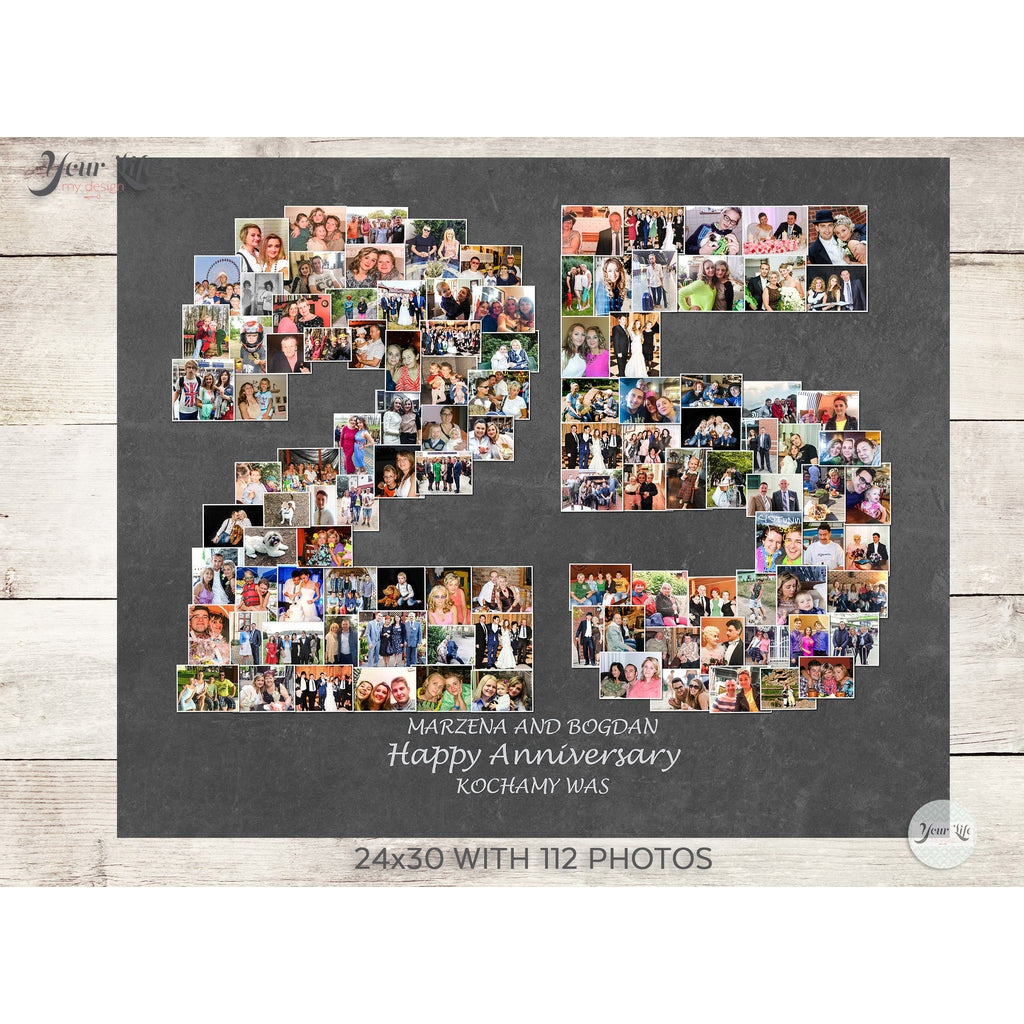 25th Anniversary Photo Collage