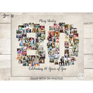 80th Birthday Photo Collage