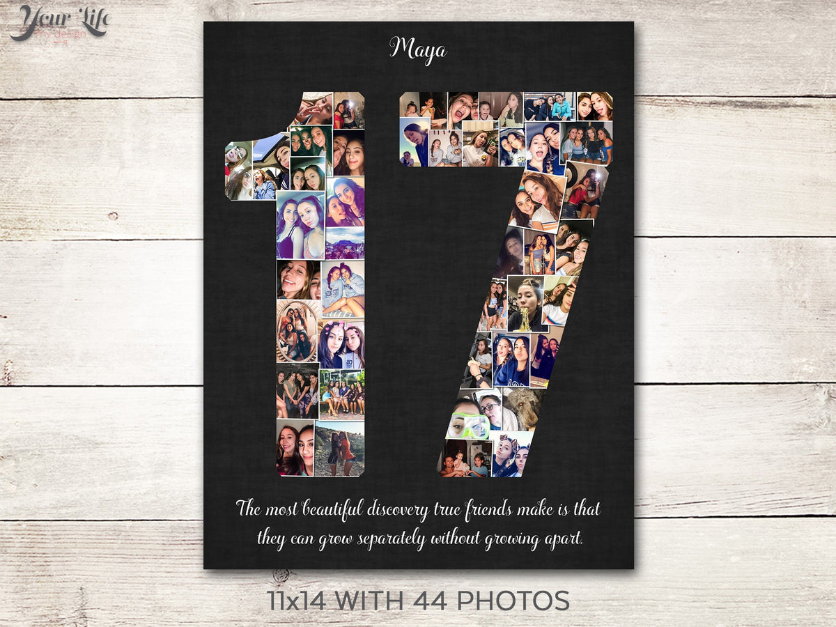 17th Birthday Photo Collage