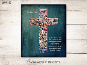 Religious Cross Photo Collage