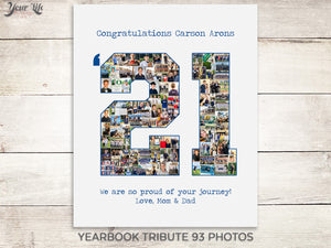 YEARBOOK TRIBUTE Photo Collage, Graduation Gift