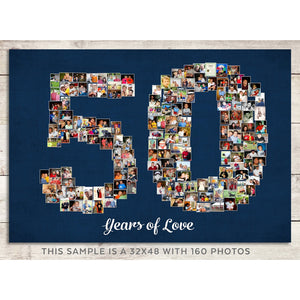 50th Birthday Photo Collage