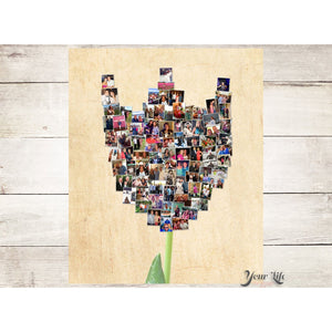 Tulip Flower Gift Photo Collage